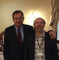 With the biologist Vojtech Novotny, Marienbad Spa, 30 Nov 2017