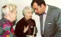 With Herberta and Anna Masaryk, Prague (1995?)